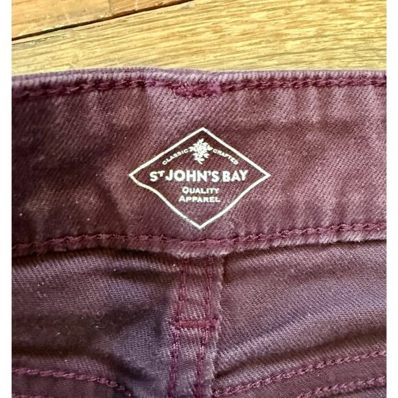 St. John’s Bay Women’s Pants Size 8 Purple - Picture 3 of 5